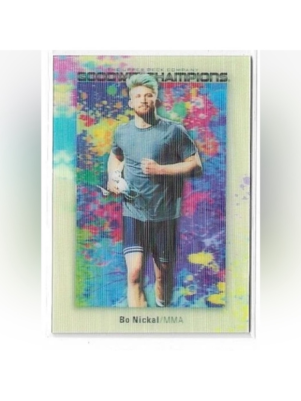 Bo Nickal 2024 Upperdeck Champions Splash of Color Rookie MMA UFC Card